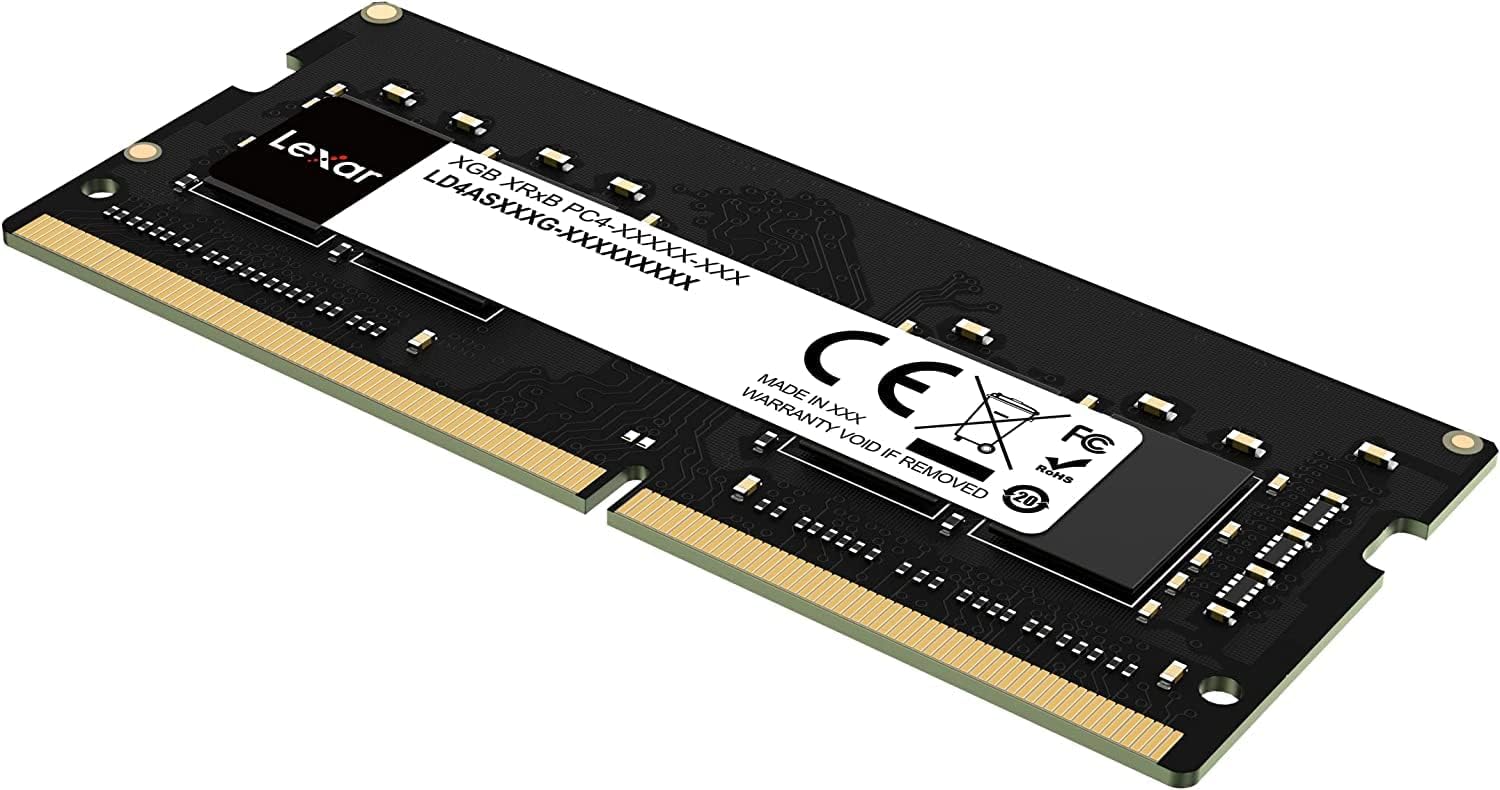 Lexar SODIMM DDR4 RAM 3200 MHz, 260-Pin SODIMM Laptop Memory, High Performance SO-DIMM, PC Laptop Computer Memory Lexar SODIMM DDR4 RAM 3200 MHz, 260-Pin SODIMM Laptop Memory, High Performance SO-DIMM, PC Laptop Computer Memory